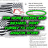 (Matte Black 4" x 7") Two US American Flag Decal Sticker Die-Cut Subdued Car Truck...