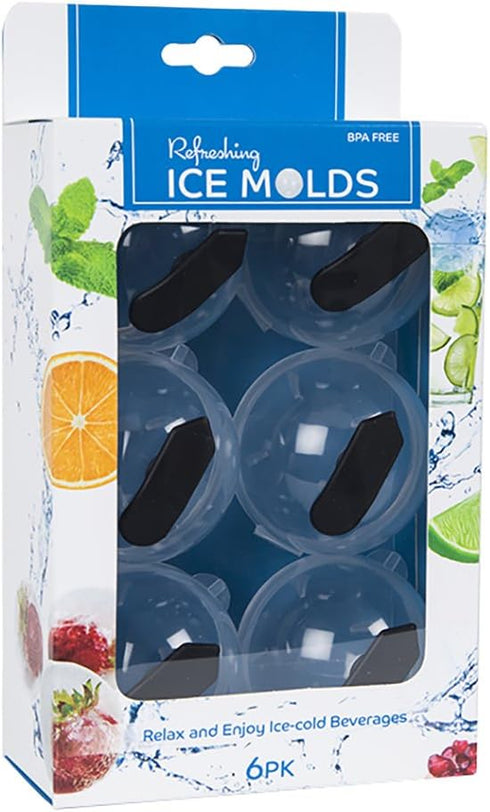 Evriholder Refreshing Ice Molds, Ice Ball Makers, Ice Sphere Molds, Pack of 6...