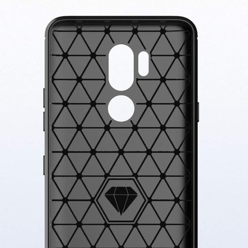 SNOSHO for LG G7 ThinQ Slim case,Thin TPU Flexible Silicone Soft Skin Gel Rubber Carbon Fiber Anti-Scratch Shockproof Protective Cases Cover for L...