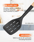 Nonstick Silicone Spatula, Non Scratch Flexible Edge for Pans, Slip Resistant comfortable Wooden Handle, Heat Resistant BPA-Free Kitchen Spatulas ...