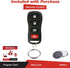 KeylessOption Keyless Entry Remote Fob Uncut Blank Car Ignition Key for Nissan Infiniti KBRASTU15...