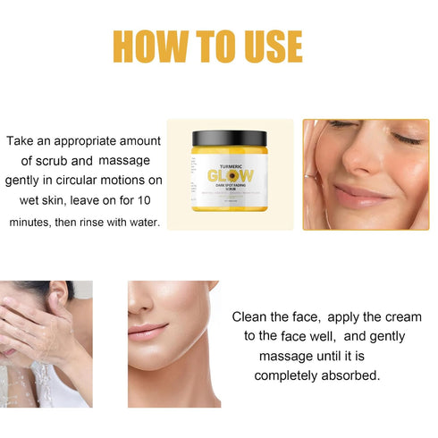 3 In 1 Turmeric Combo Skincare Set,Turmeric Face Wash,Scrub Butter,Moisturizer, Soothing Hydrating Turmeric Skincare Set for Face and Body,Skincar...