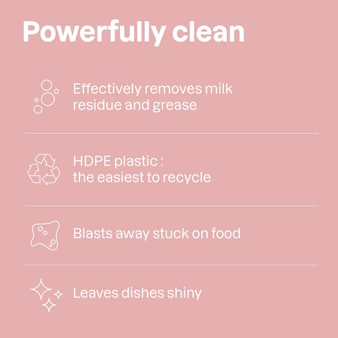ATTITUDE Baby Dish Soap and Bottle Cleaner, EWG Verified Dishwashing Liquid, No Added Dyes or Fragrances, Tough on Milk Residue and Grease, Vegan,...