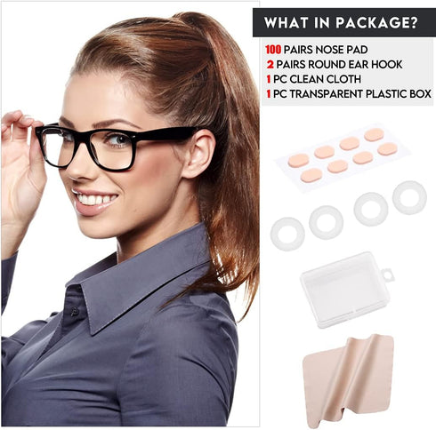100 Pairs Soft Foam Nose Pads, Self Adhesive Nose Pads Anti-Slip Nosepads for Eyeglasses Sunglasses Reading Glasses, Comfortable and Protect The M...