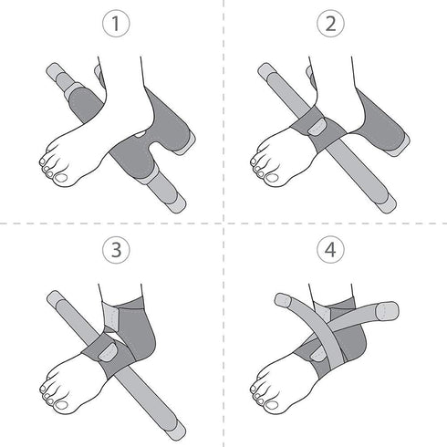 Bracoo Ankle Support Brace For Men & Women, Adjustable Compression Sleeve Strap Wrap, Sprain, Arthritis, Pain Relief, Sports Injuries and Recovery...