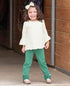 RuffleButts Girls Ivory Bow Headband - One Size...
