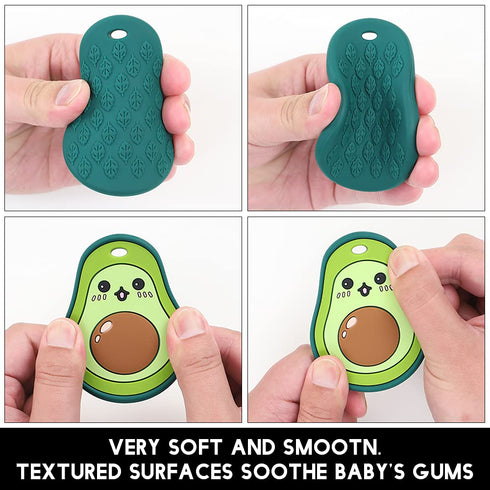 Baby Silicone Teether,Sensory Chew Toys,BPA Free Soft and Effective Infant Teething Pain Relief Toys,Freezer Safe,Food Grade Silicone,Best Shower ...