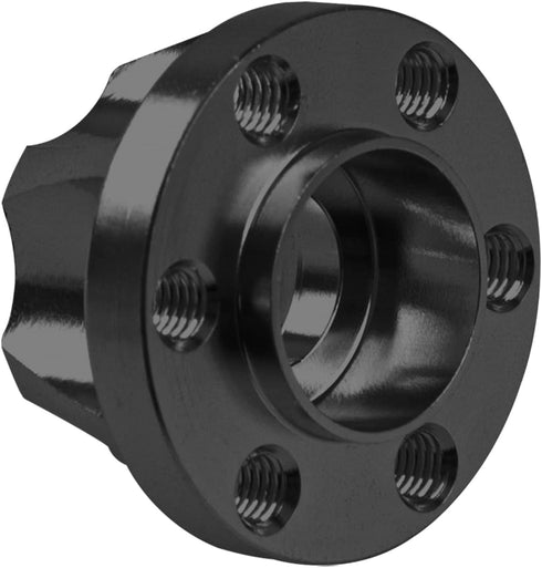 Metal RC 12mm Wheel Hex Hub Extension Combiner Compatible with 1.9/2.2inch Wheel Rim Axial SCX10 Traxxas TRX4 D90 1/10 RC Crawler (12mm, Black)...