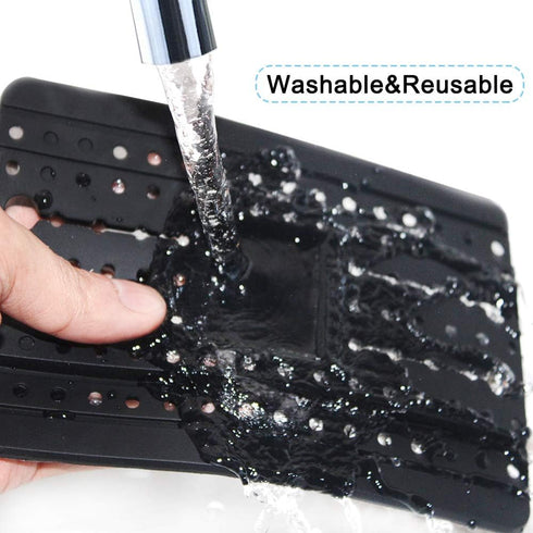 Phone Holder for Car with Air Vent Brush, Universal Silicone Car Cellphone Mount Antislip Vehicle Mobile Phone GPS Mounting Mat...