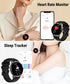 Holiday Smart Watches for Men Women with Answer Make Calls, 1.32" Digital Fitness Watch with Heart Rate Monitor Sleep Step Counter Tracker, IP68 W...