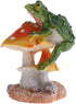 Resin Mushroom with Animal Ornament Fairy Garden Mushroom Garden Pots Decoration Pottery Ornament for DIY Dollhouse Potting Shed Flowerpot Plants ...