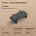 SMALLRIG Phone Tripod Mount, Anti-Pinch Smartphone Holder, Phone Clamp with 2 Cold Shoe Mounts, Vertical and Horizontal Phone Clip Tripod Attachme...