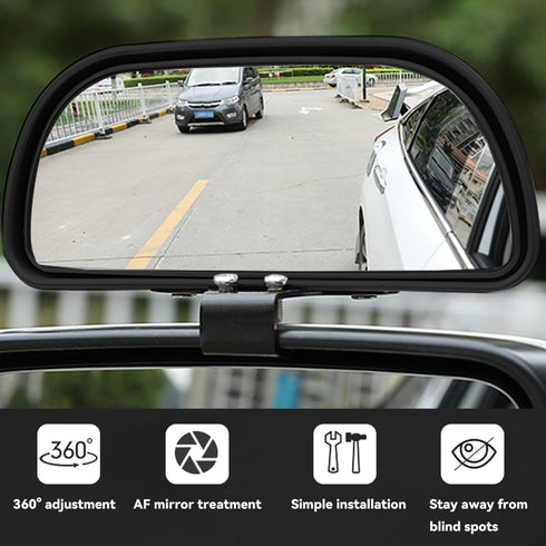 Blind Spot Mirror for Car, HD Glass Adjustable Convex Rear View Mirror, Auto Exterior Accessories Auxiliary, Universal Rectangle Wide Angle Blind ...
