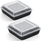 P&P CHEF Square Baking Pan with Lid Set, 8 Inch Non-Stick Square Cake Pans for Oven Cooking Brownie Lasagna, Stainless Steel Core & Easy Release, ...
