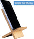 Bamboo Phone Stand with Charging Hole Detachable Portable Wood Mobile Phone Holder...
