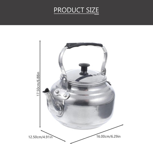 6.9Inches Aluminum Alloy Stove Top Teakettle Kitchen Teapot Vintage Alloy Coffee Kettle Boiling Water Kettle Old Fashioned...