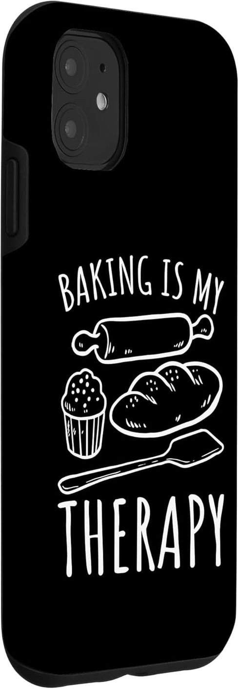 iPhone 11 Bread Baking - Funny Baking Is My Therapy Bread Maker Case...