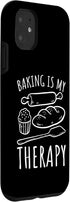 iPhone 11 Bread Baking - Funny Baking Is My Therapy Bread Maker Case...