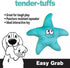 SmartPetLove Tender-Tuffs Easy Grab - Small Squeaky Soft Plush Starfish Dog Toy - Great for Puppies and Adult Dogs...