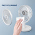 4 Speeds Strong Desk Fan with Elegant Apperance, Personal Portable Mini USB Fan, Quiet, 310 Degree Rotation, Detachable, Easy to Clean, Lightweigh...