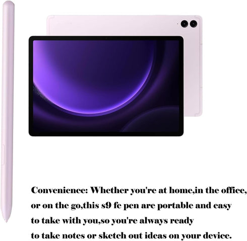 Galaxy Tab S9 FE Stylus Pen for Samsung Galaxy Tab S9 FE / S9 FE+ / S9/S9 FE Plus / S9+ SM-X510, SM-X516B S Pen with Tips (Purple)...