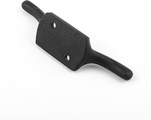 Renovators Supply Manufacturing Cleat Hooks 4 in. Black Wrought Iron Cord Rope Holder for Window Blinds or Flagpoles with Screws...
