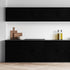 Black Wood Peel and Stick Wallpaper, Contact Paper 17.1in x 120in Self-Adhesive & Removable Waterproof Wallpaper for Countertops, Drawer Liner Cab...