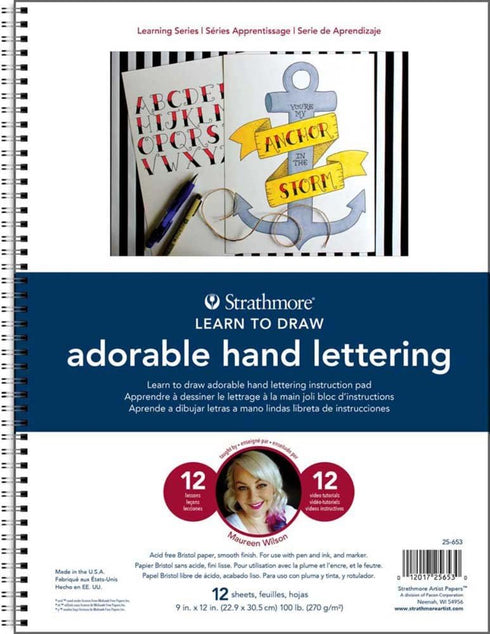 Strathmore (25-653-1 200 Learning Series Adorable Hand Lettering Pad, 28 Sheets...