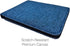 Premium Canvas RFID Blocking Full Size Bifold Wallet with 8 Slots, 1 Key Pocket, and Cash Divider, Come with Kraft Gift Box (Denim Blue)...