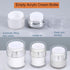 3Pcs Airless Pump Jars,Refillable Empty Airless Pump Jar Vacuum Push Down Moisturizer Pump Dispenser for Serums,Skincare Cream,Essence,Leak Proof ...