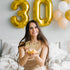 Merry Expressions Happy 30th Birthday - Thirty, Gold Cake Topper...