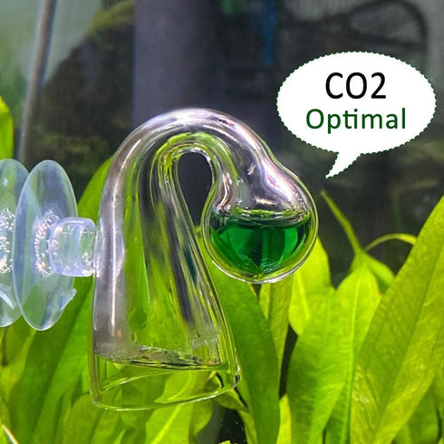 Glass Drop Checker Kit with 15ml Co2 Checker Solution Monitor of Planted Tank Co2 Levels for Aquarium Plant Fish Tank Test CO2 Kit...