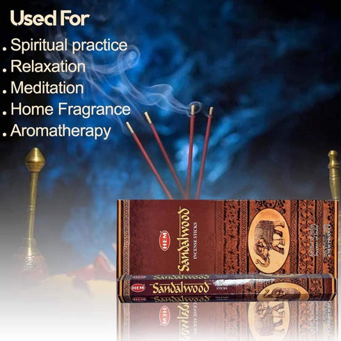 Hem Saffron Incense Sticks (120 Sticks, 6 Boxes Inside) - 9 Inches Long, 20g per Box - Promote Serenity and Relaxation....
