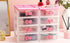 Lovely Four-tier Desk Receiving Drawers Cosmetic Case Storage Cabinet Box Room Desktop Organizer Makeup Organizer...