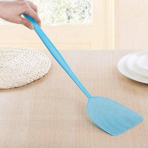 Fly Swatter, 4 Pack Strong Plastic Fly Swat Set Heavy Duty with Long Flexible Handle Multi Pack Assorted Colors...