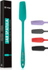 Silicone Jar Spatula | 600F Heat Resistant Non-Stick Rubber Scraper | Perfect for Jars, Smoothies, Blenders | One Piece Utensils | Durable Kitchen...