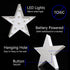 LED Marquee Star Sign Night Light, Battery Operated Star Shaped Desk Table Lamp for Kids, Baby, Child, Girl Gift, Nursery Room, Wall Decor (White)...