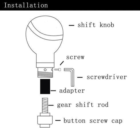 Universal Carbon Fiber Manual or Automatic Car Gear Shift Knob Shifter Lever Black...