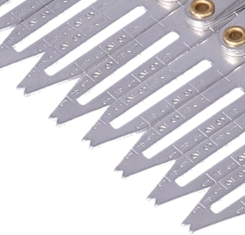 Expanding Sewing Gauge, Aluminum Sewing Gauge Adjustable Length Equal Space Divider Multifunctional Button Space Guide for Buttons Pleats Crafts...