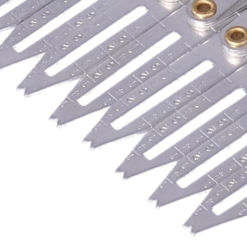 Aluminum Sewing Gauge, Adjustable Expanding Sewing Gauge Button Guide Spacing Device for Buttons Pleats DIY Curtain Accessories...