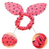 AKOAK 20 Pcs Per Pack Lovely Baby Girl's Rabbit Ear Hair Tie Bands Polka Dot Leopard Trip Ponytail Holder...