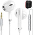 3.5mm Headphones Wired Earbuds for Chromebook Laptop,in-Ear Headset Earphones with HD Mic,Clear Call,Volume Control for Nintendo Switch,MP4/MP3,Sa...