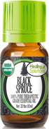 Healing Solutions Oils - 0.33 Black Spruce Essential Oil Organic, Undiluted, Pure Black Spruce Oil for Skin, Diffuser - 10ml...