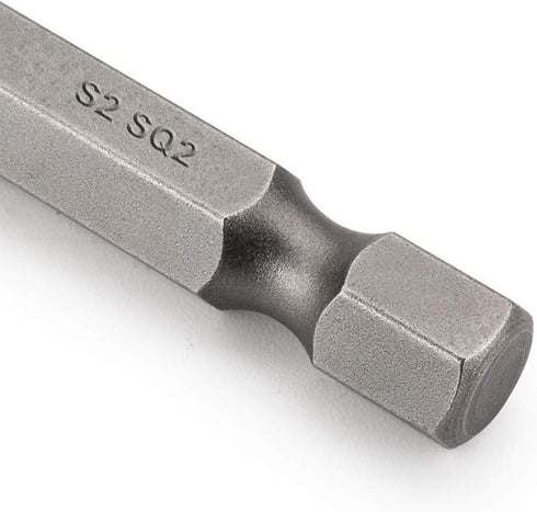 9pcs(3 Sets) 1/4 Inch Hex Shank Magnetic Square Head Screwdriver Bits Set Power Tools Electric Screw Driver Kit SQ1, SQ2, SQ3, 3.93in/100mm Length...