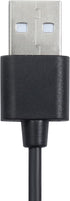 3.5mm Male AUX Audio Jack Cable to USB 2.0 Adapter Cord Wireless Bluetooth Headphones, Rechargeable Earmuff, Replacement Charging Cable, Black...