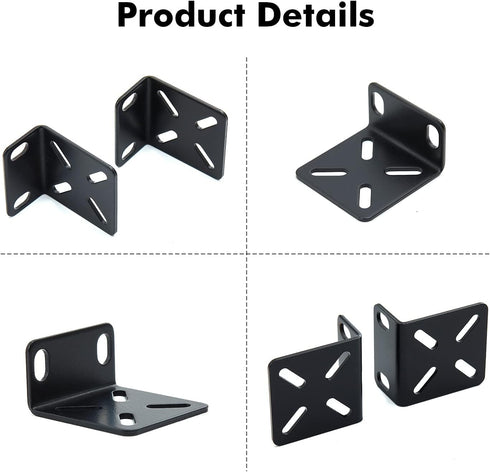 MokerLink Rack Mount Kit for 17.3 inch Wide Switches, Adjustable Hole Distance 14-29mm, 0.5-1.14inch, Compatible for Some Cisco, NETGEAR, Dell, D-...