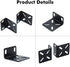 MokerLink Rack Mount Kit for 17.3 inch Wide Switches, Adjustable Hole Distance 14-29mm, 0.5-1.14inch, Compatible for Some Cisco, NETGEAR, Dell, D-...