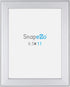 SnapeZo Certificate Frame 8.5x11, Silver, 1.25 Inch Aluminum Profile, Front-Loading Snap Frame, Wall Mounting, Professional Series...