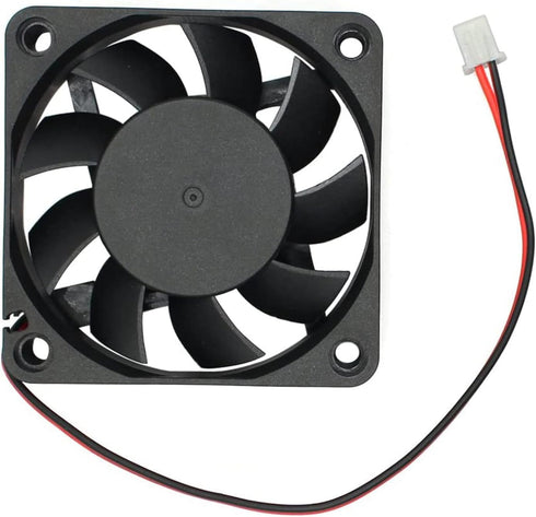 2-Pack 60mm by 60mm by 15mm 6015 12V DC 0.10A Dual Ball Bearing Brushless Cooling Fan 2pin...