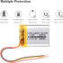 3.7V Lipo Battery 600mAh Rechargeable Lithium ion Polymer Battery 602535 Lithium Polymer ion Battery with SH 1.0-3P Connector...